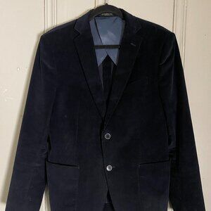 John Varvatos "Baxter" corduroy blazer/jacket/sport coat - 40R - dark blue